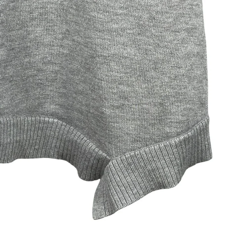 89th & Madison Gray Tunic Sweater + Scarf Set 1X Plus Cozy Knit